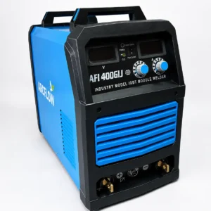 AFI 400 GIJ arc welding machine with advanced IGBT technology for heavy-duty industrial MMA welding applications.