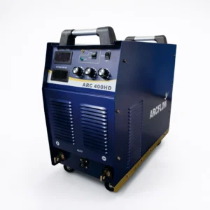 Arcflow Arc Welding Machine IGBT 400 HD heavy-duty industrial welding machine with blue metal body and wheels