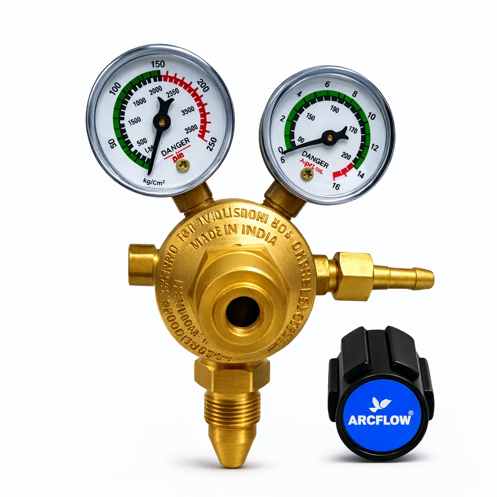 Arcflow Oxygen Regulator Double Meter