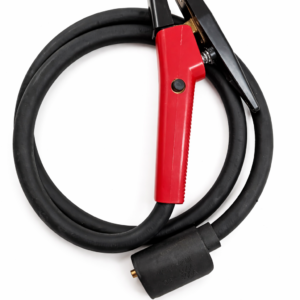 Gouging torch with heavy-duty cable and clamp used for carbon arc gouging and metal removal