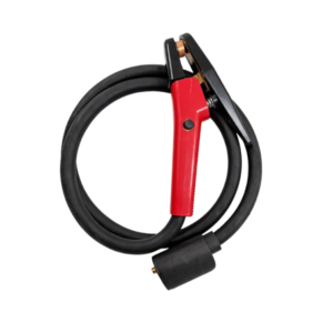 Gouging torch with heavy-duty cable and clamp used for carbon arc gouging and metal removal