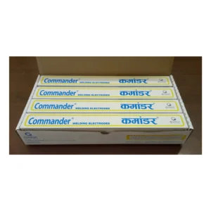 Commander welding rod manufacturer offering E6013 mild steel welding electrodes for industrial fabrication