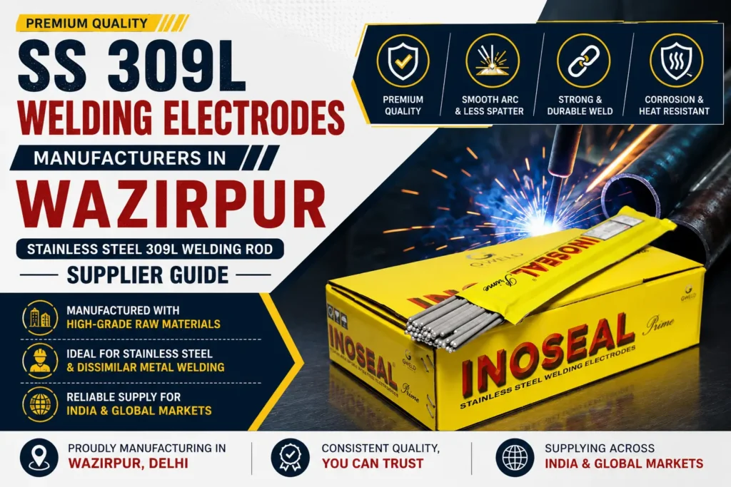 SS 309L stainless steel welding electrodes and welding rods manufacturer in Wazirpur
