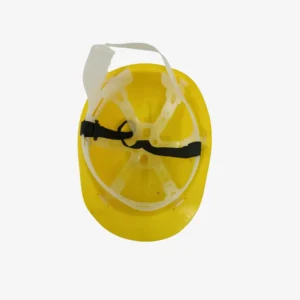 Yellow nape safety helmet manufactured by Arcflow Industries for construction, industrial, factory, and engineering workplace head protection in India.