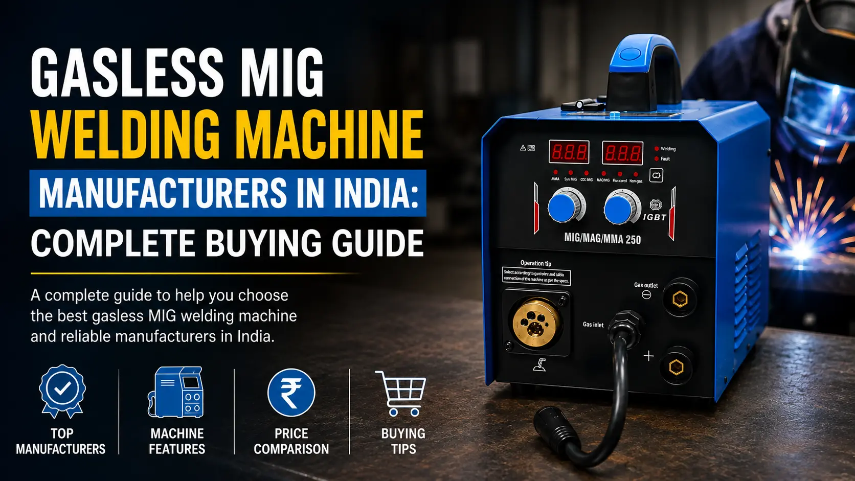 Gasless MIG welding machine manufacturers in India
