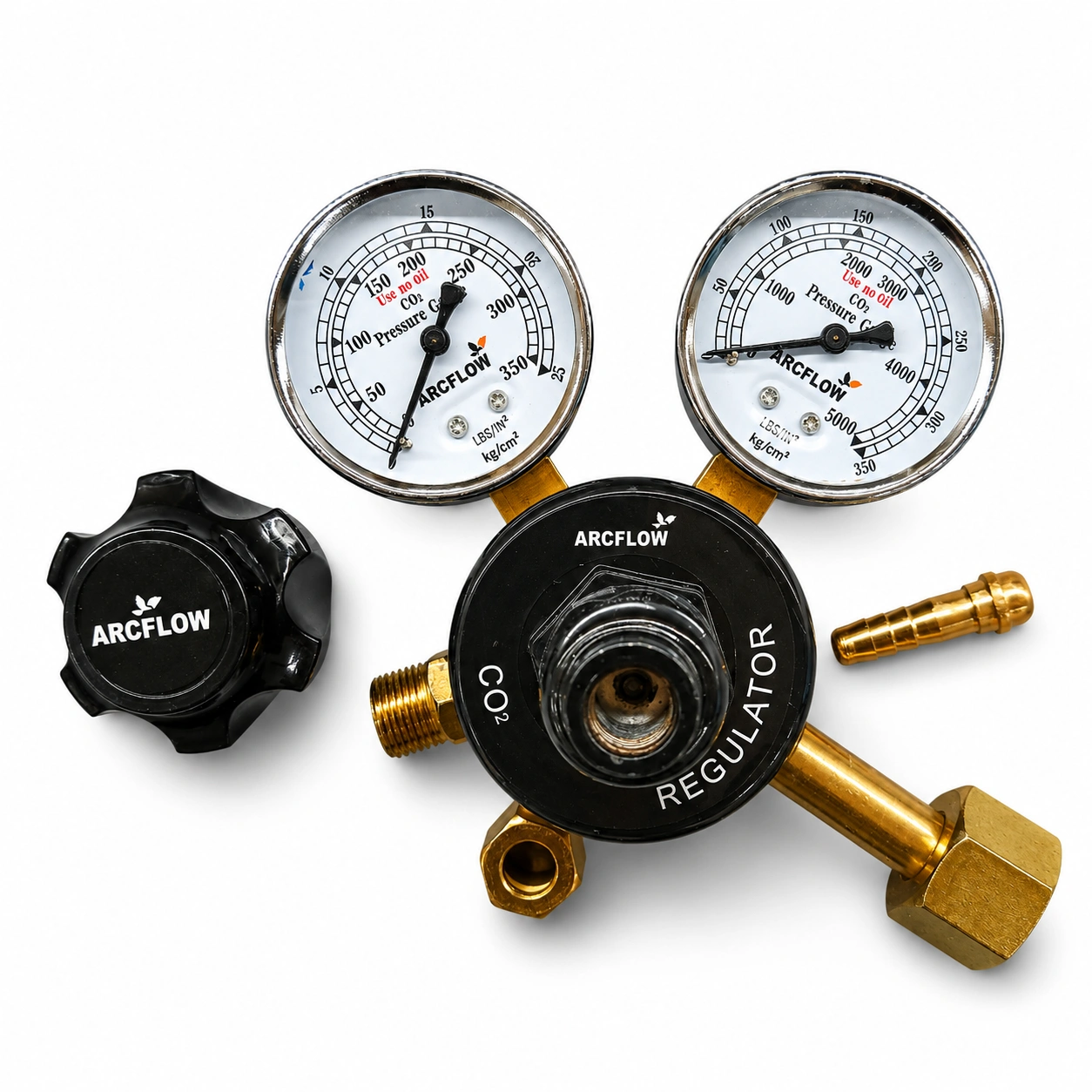 Single Stage Double Meter Carbon Dioxide Regulator Eco Series