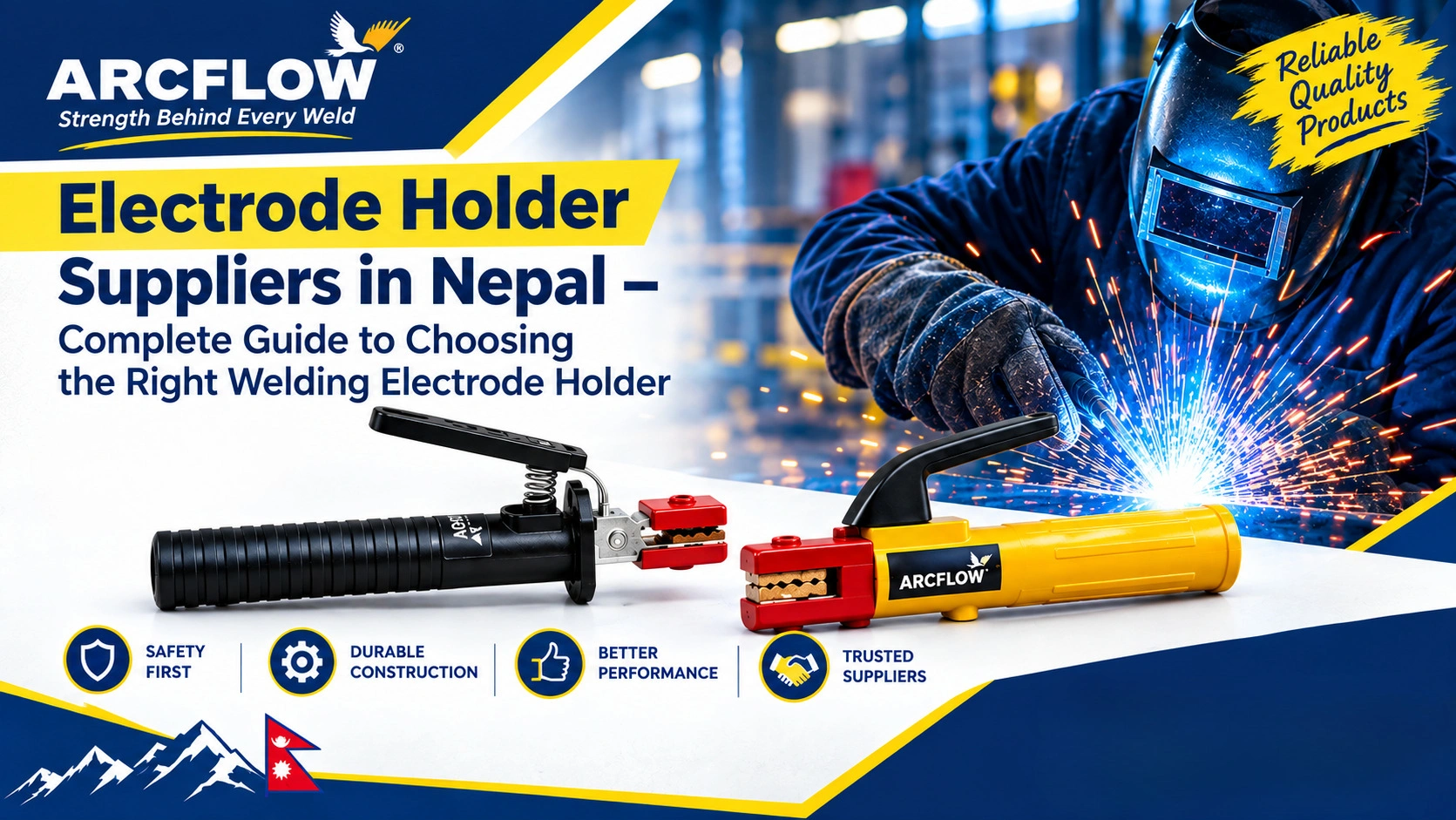 Electrode holder suppliers in Nepal for welding applications